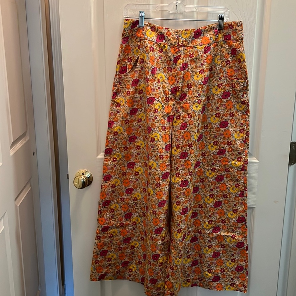 Free People menocra cropped wide leg pants. NWT